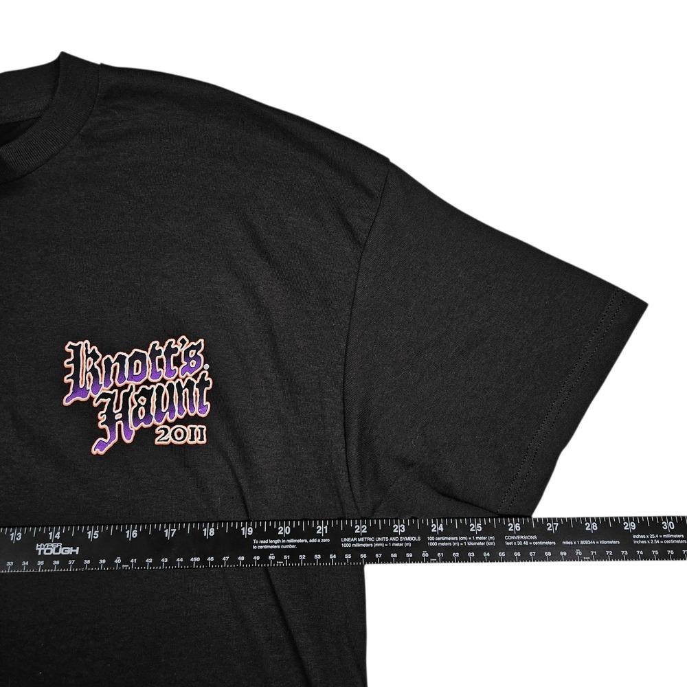 Knott's Berry Farm (Size XL) Halloween Haunt 2011 Tee Black Graphic‎ T-Shirt NEW - Picture 6 of 7